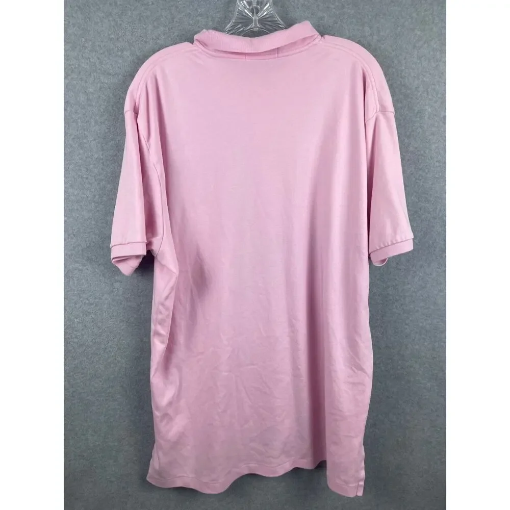 Ralph Lauren Polo Shirt Men's XL Pink Short Sleeve Classic Business Casual STAIN